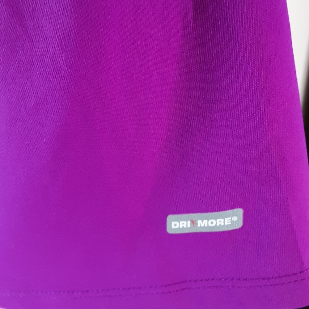 Danskin Now, Fuschia workout top, dri-more, Sz L/G - Picture 7 of 7
